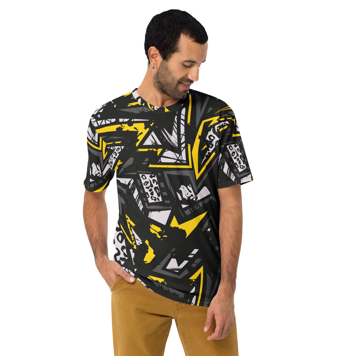 Premium Men's Jersey - Black-Yellow Power