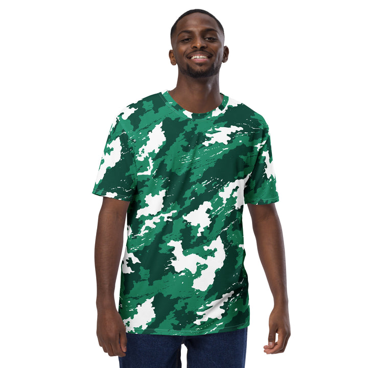 Premium Men's Jersey - Green-White Cloud