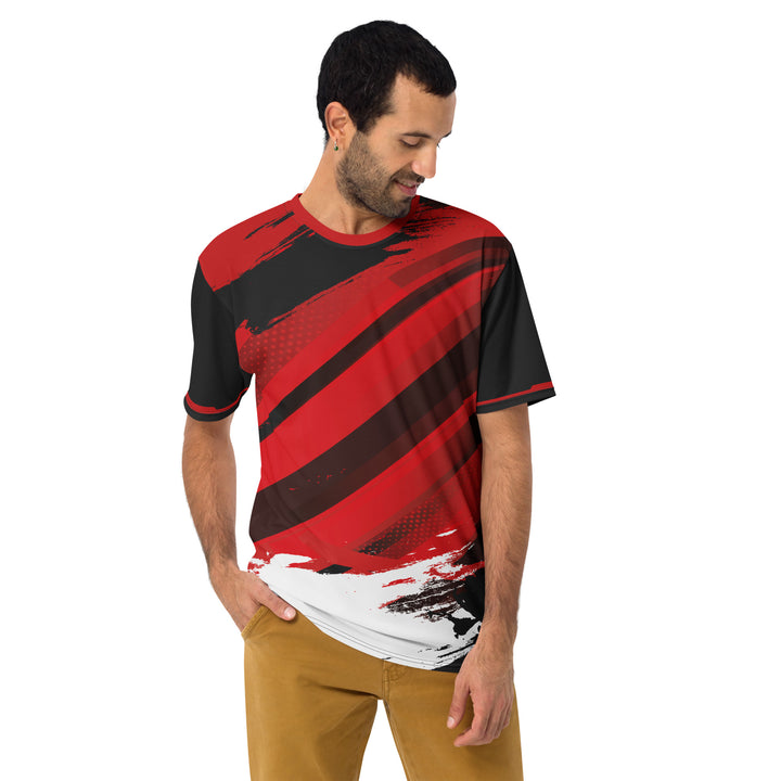 Premium Men's Jersey - Black-Red Toss