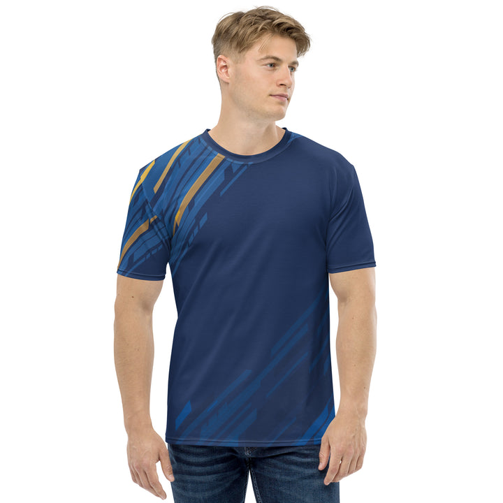 Premium Men's Jersey - Blue-Yellow Victory