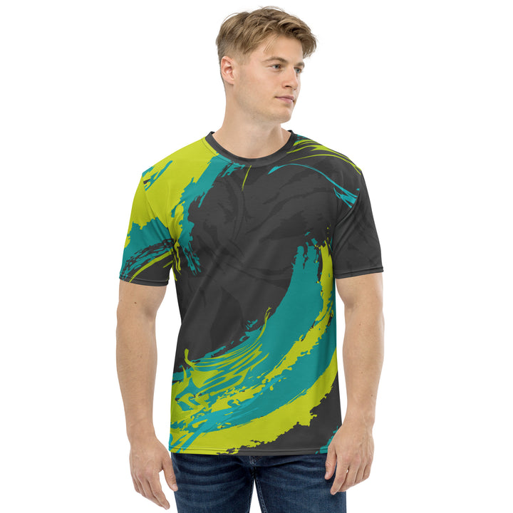 Premium Men's Jersey - Black-Green Fusion