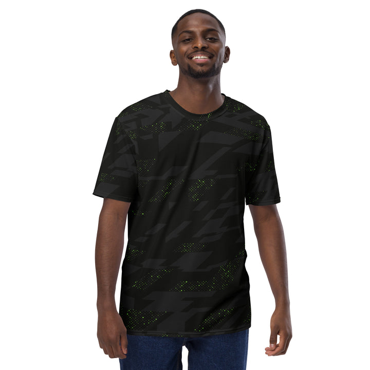 Premium Men's Jersey - Black-Green Shine