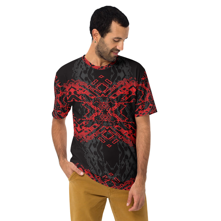 Premium Men's Jersey - Black-Red Heart