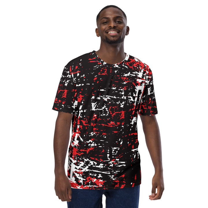 Premium Men's Jersey - Black-Red Dim