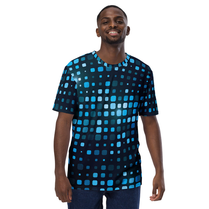 Premium Men's Jersey - Black-Blue Shimmer