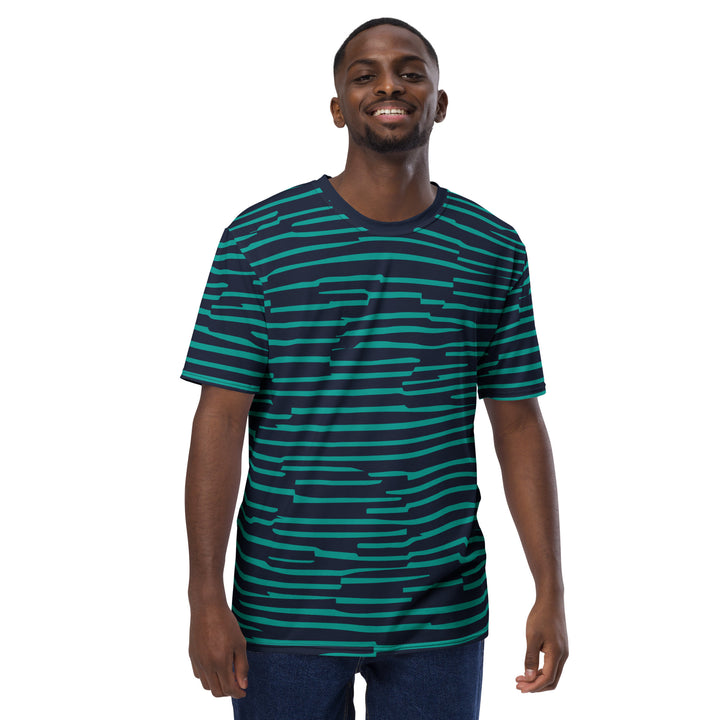 Premium Men's Jersey - Black-Turquoise Swamp