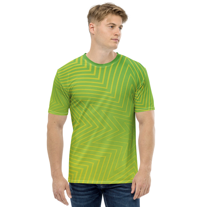 Premium Men's Jersey - Green-Yellow Star