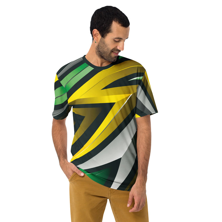 Premium Men's Jersey - Yellow-Green Trace