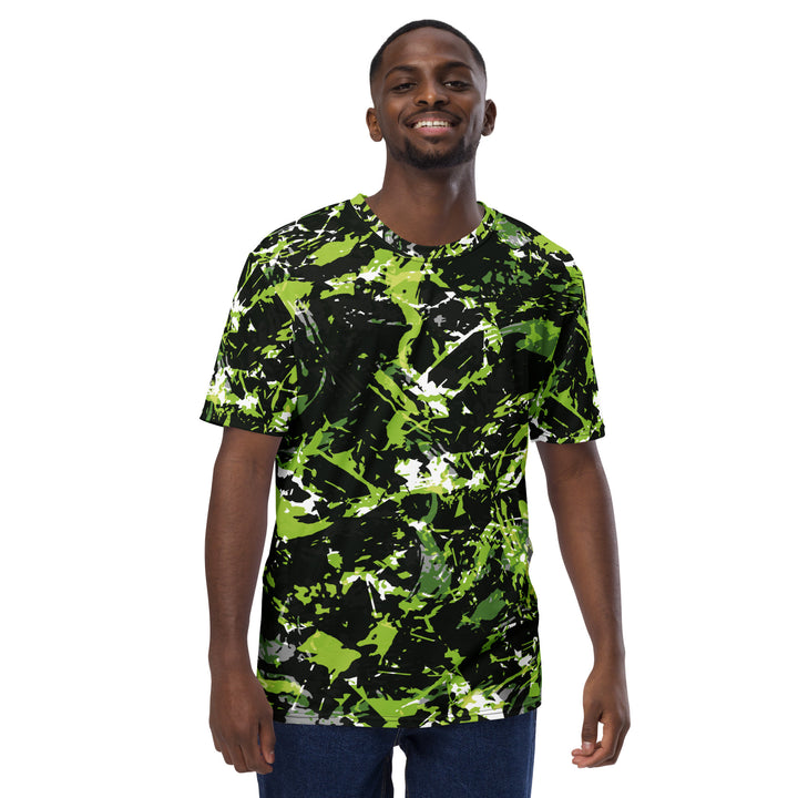 Premium Men's Jersey - Black-Green Forest