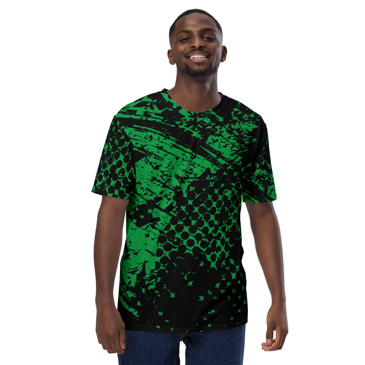 Premium Men's Jersey - Black-Green Mark