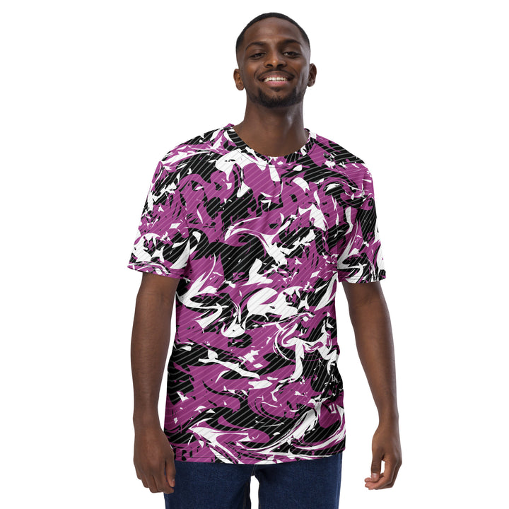 Premium Men's Jersey - Purple-Black Chaos