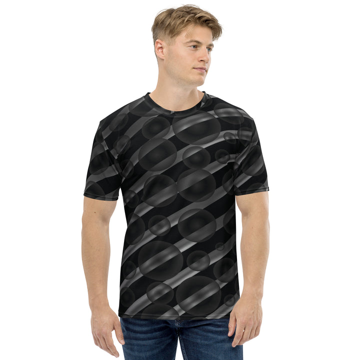 Premium Men's Jersey - Black-Grey Bubble