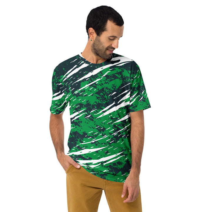 Premium Men's Jersey - Green-Black Cut