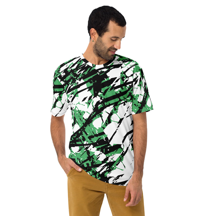 Premium Men's Jersey - White-Green Root