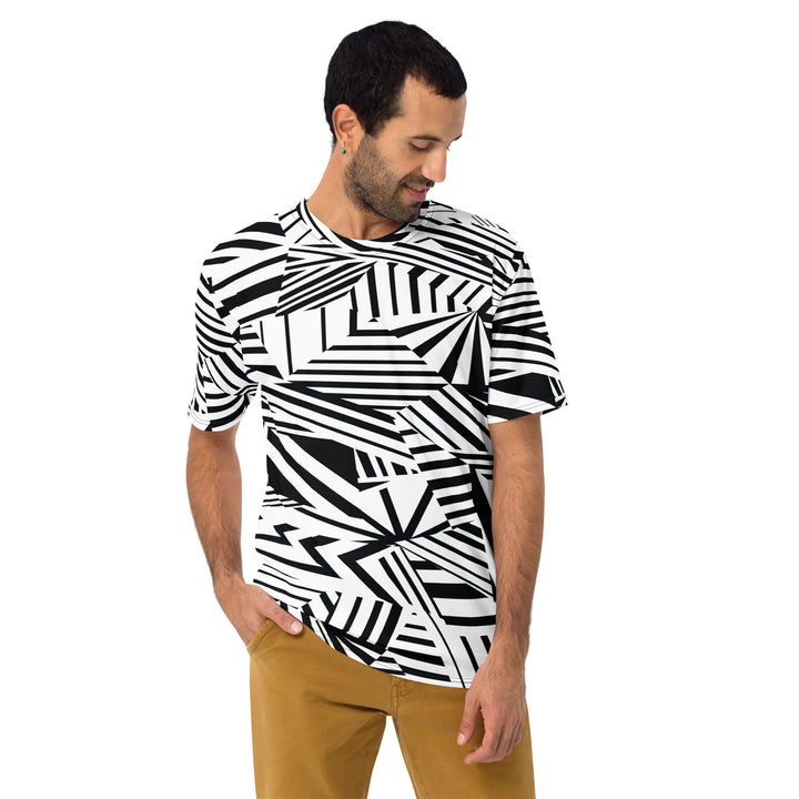 Premium Men's Jersey - Black-White Illusion