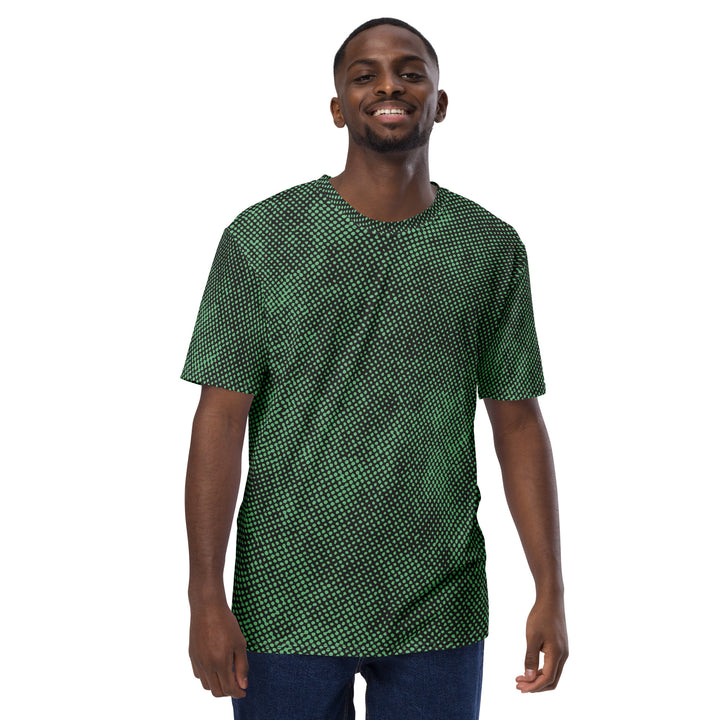 Premium Men's Jersey - Black-Green Lost