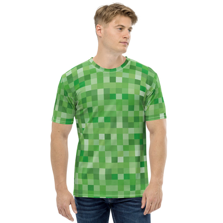 Premium Men's Jersey - Green Pixel