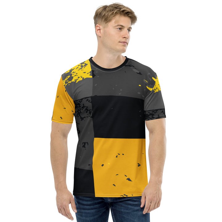 Premium Men's Jersey - Black-Yellow Frame