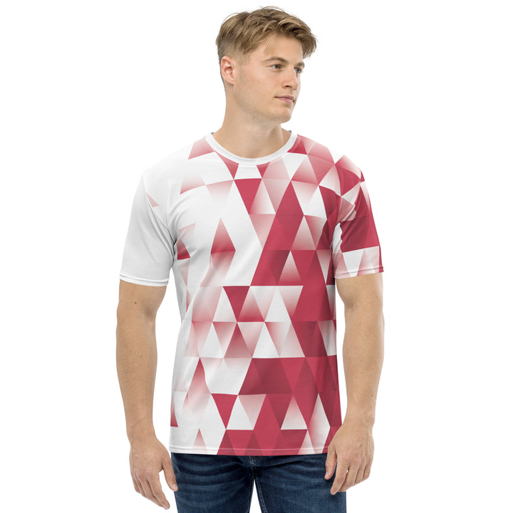 Premium Men's Jersey - White-Red Fade