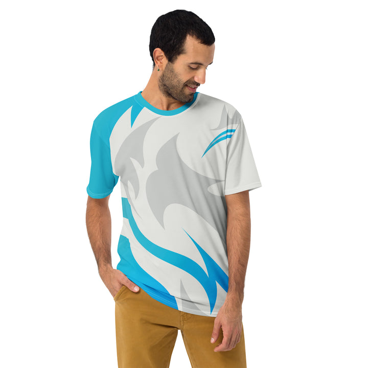 Premium Men's Jersey - White-Blue Blast