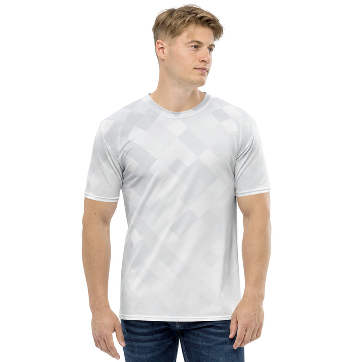 Premium Men's Jersey - White Square