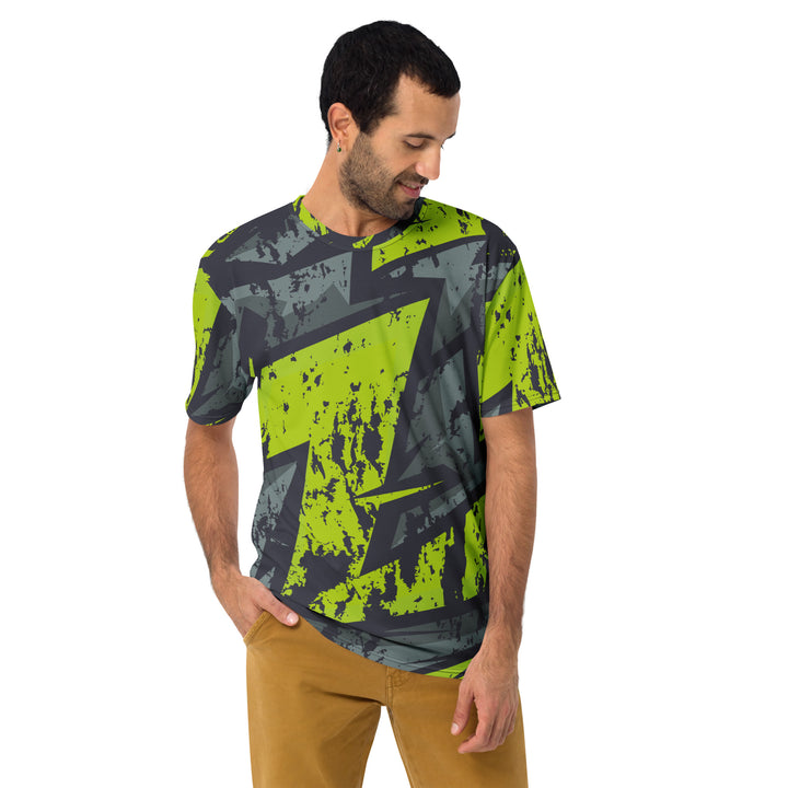 Premium Men's Jersey - Green-Black Graffiti