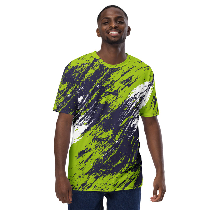 Premium Men's Jersey - Green-Black Ground