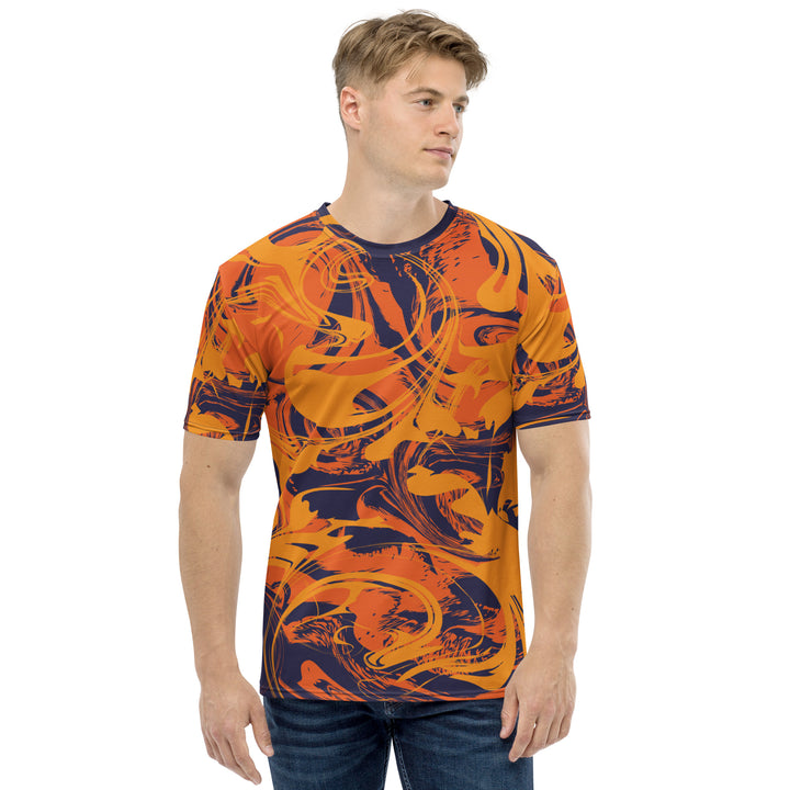 Premium Men's Jersey - Orange-Purple Dye