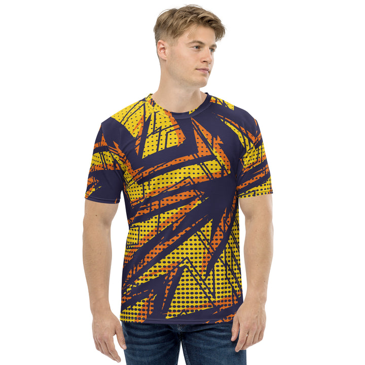 Premium Men's Jersey - Purple-Orange Graffiti