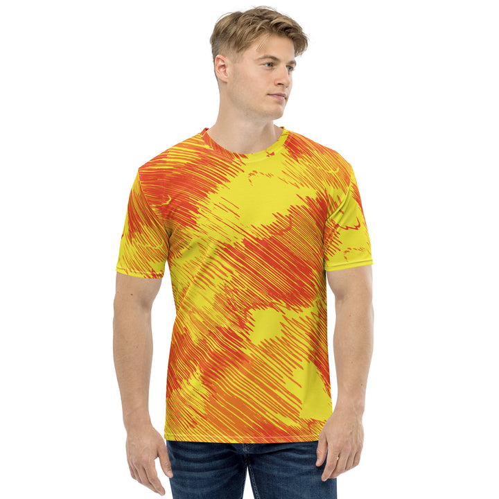 Premium Men's Jersey - Orange-Yellow Sunrise