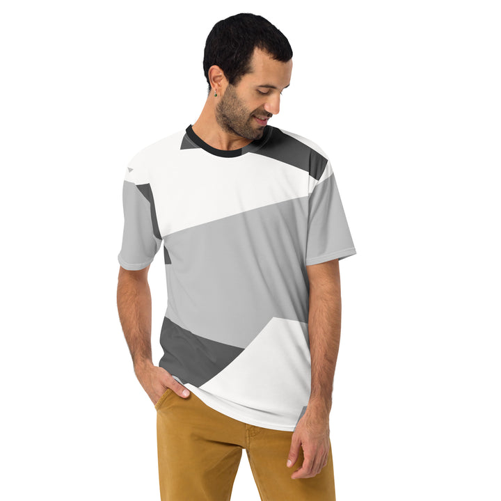 Premium Men's Jersey - White-Grey Simple