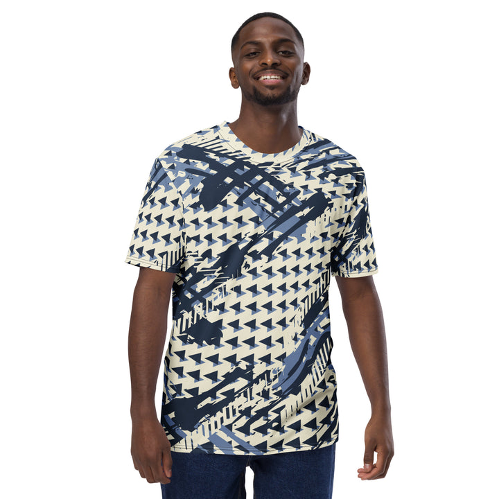 Premium Men's Jersey - Blue-Beige Arrow