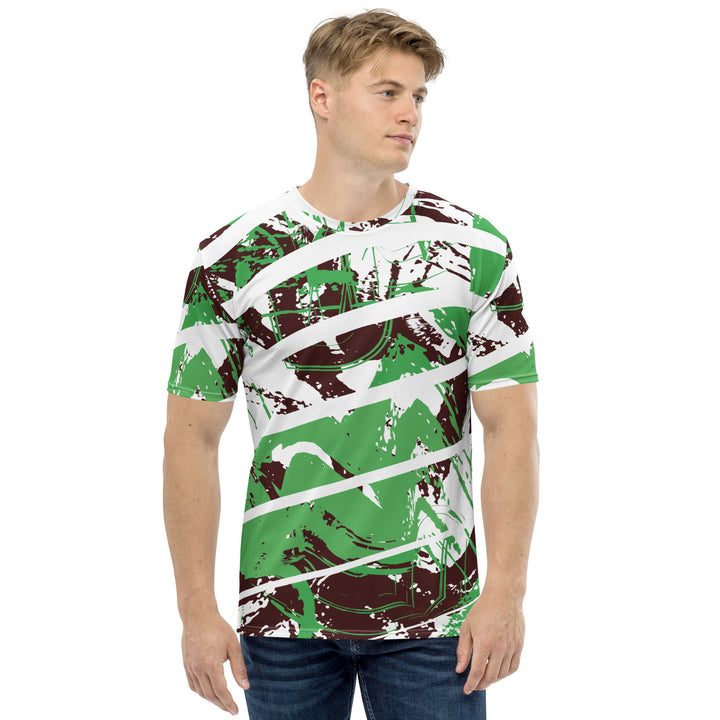 Premium Men's Jersey - Green-White Cut