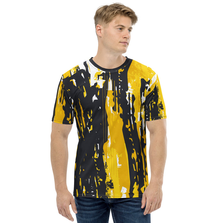 Premium Men's Jersey - Black-Yellow Pillar