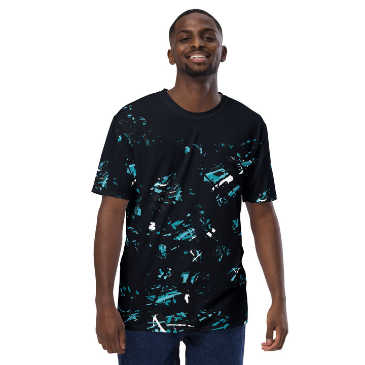 Premium Men's Jersey - Black-Turquoise Hidden