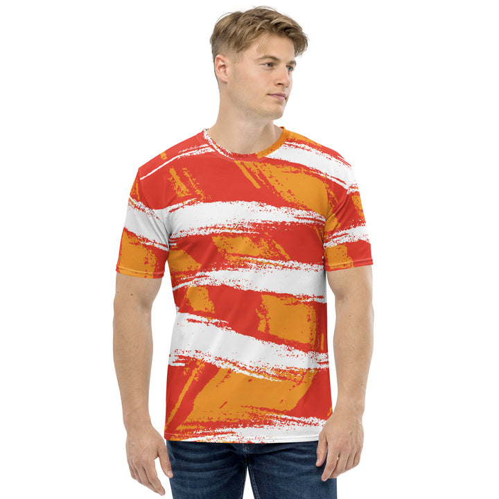 Premium Men's Jersey - White-Orange Strike