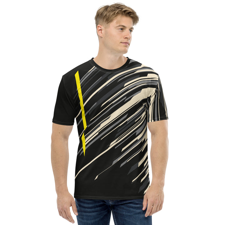 Premium Men's Jersey - Black-Beige Flash