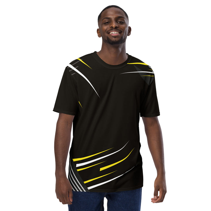 Premium Men's Jersey - Black-Yellow Pin