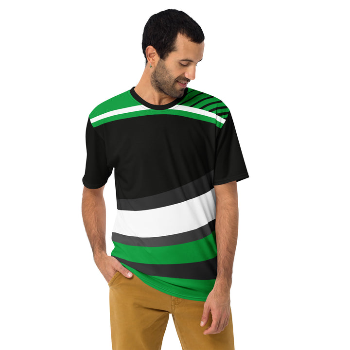 Premium Men's Jersey - Black-Green Blind