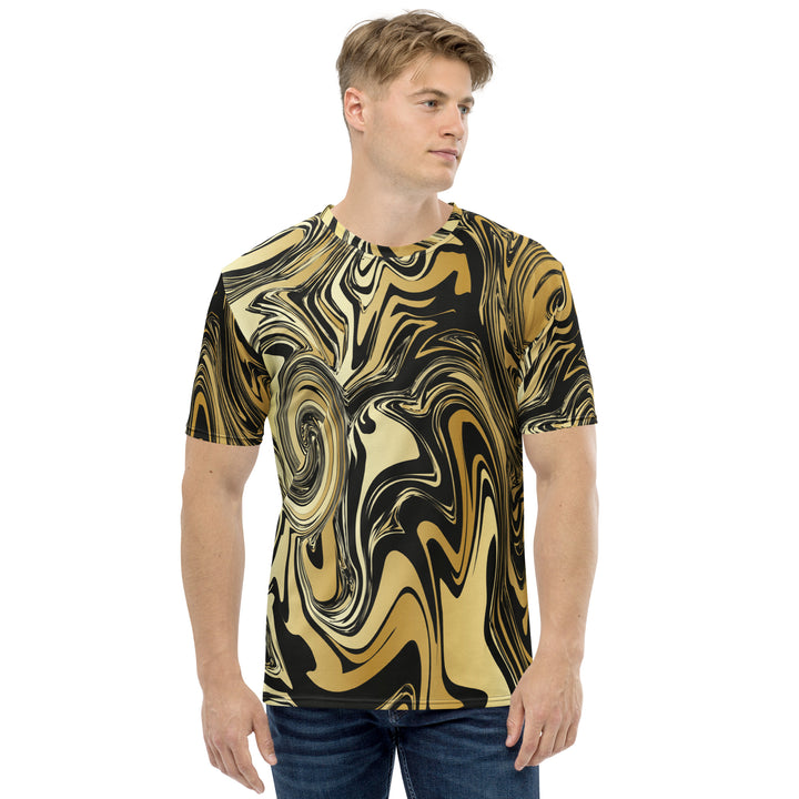 Premium Men's Jersey - Black-Yellow Blend