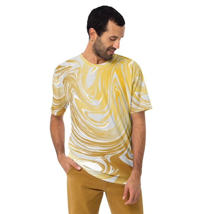 Premium Men's Jersey - White-Yellow Blend