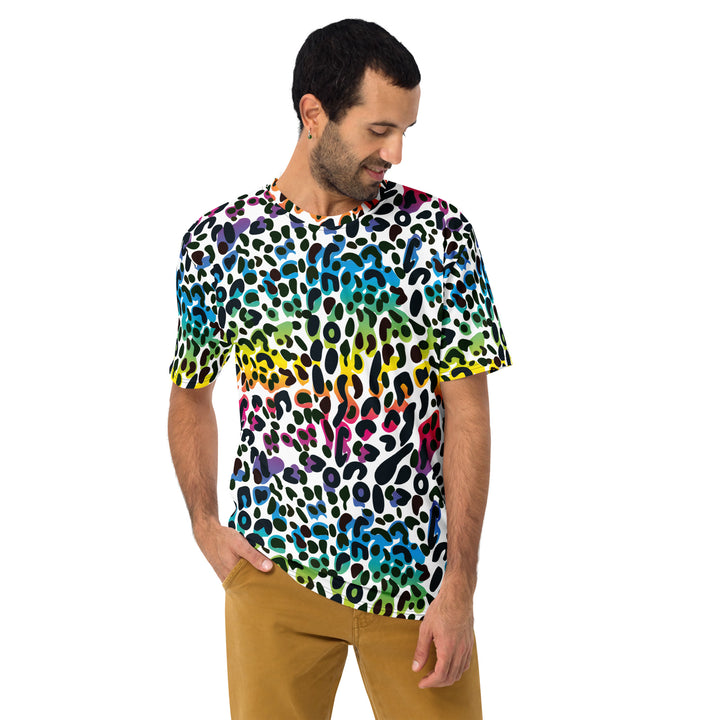 Premium Men's Jersey - Rainbow Leopard