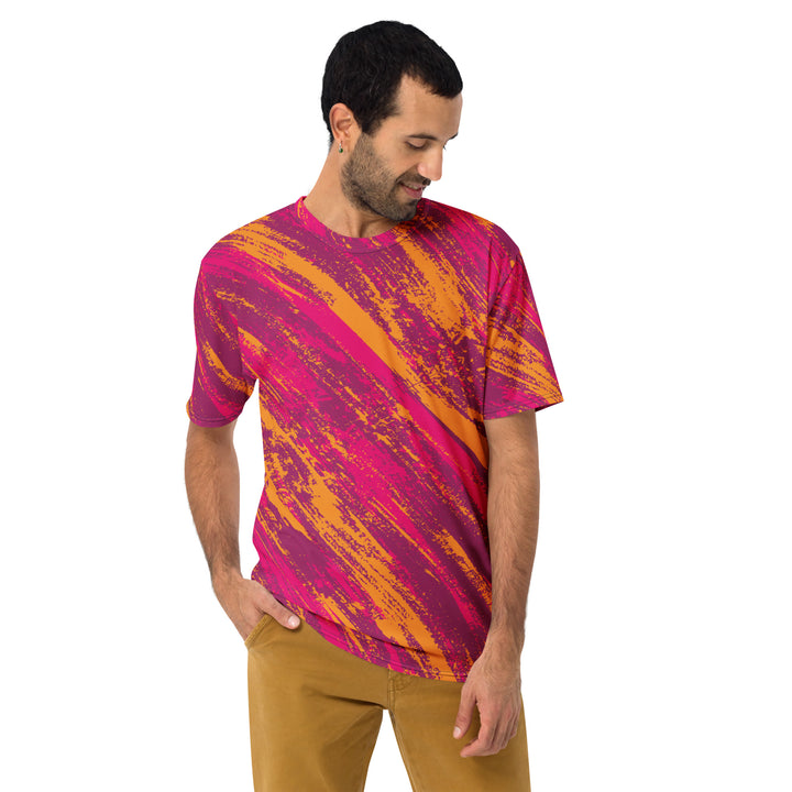 Premium Men's Jersey - Pink-Orange Scratch