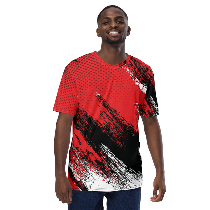 Premium Men's Jersey - Red-Black Brush