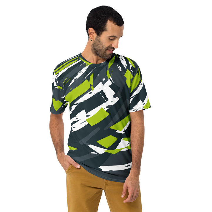 Premium Men's Jersey - Green-White Tornado