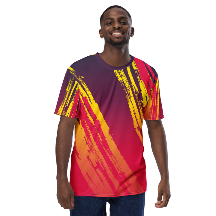 Premium Men's Jersey - Red-Yellow Beam