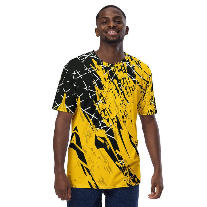 Premium Men's Jersey - Black-Yellow Work