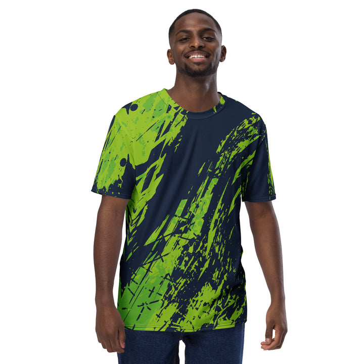 Premium Men's Jersey - Black-Green Work