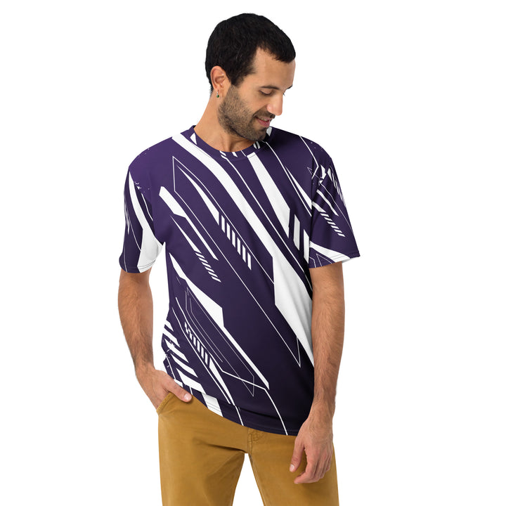 Premium Men's Jersey - Purple-White Machine