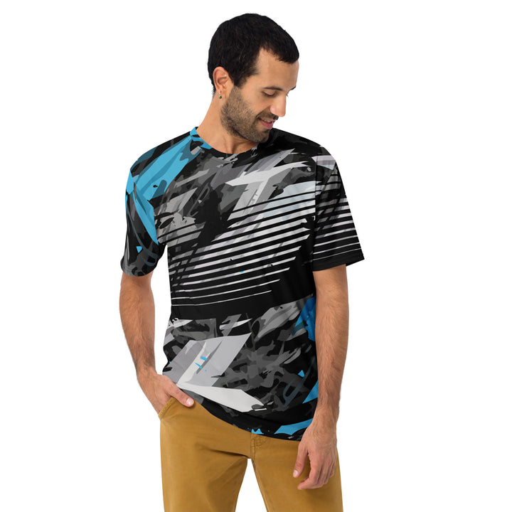 Premium Men's Jersey - Black-Blue Daze